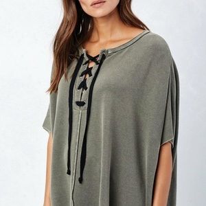 Lovestitch Lace Up Poncho